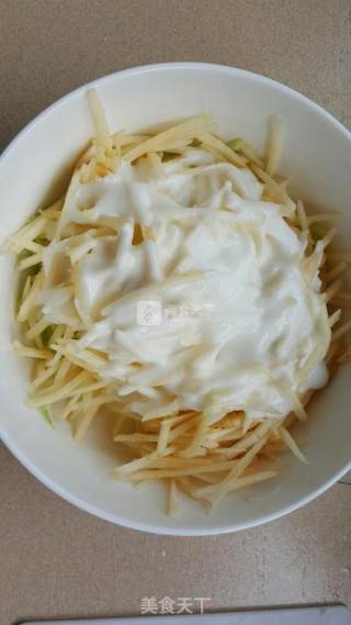 Yogurt Lemon Apple Cucumber Salad recipe