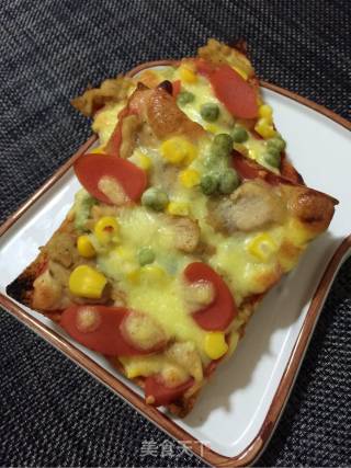 Chicken Breast Toast Pizza recipe