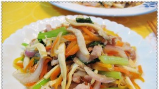 Stir-fried Pork with Colorful recipe