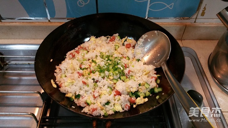 Luncheon Meat and Egg Fried Rice recipe