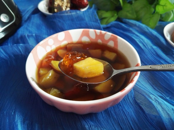 Peach Gum Sweet Potato and Red Date Soup recipe