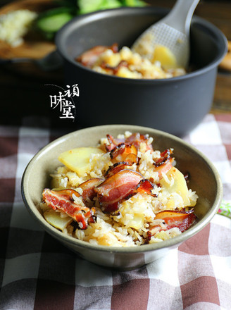 Braised Rice with Potatoes and Bacon