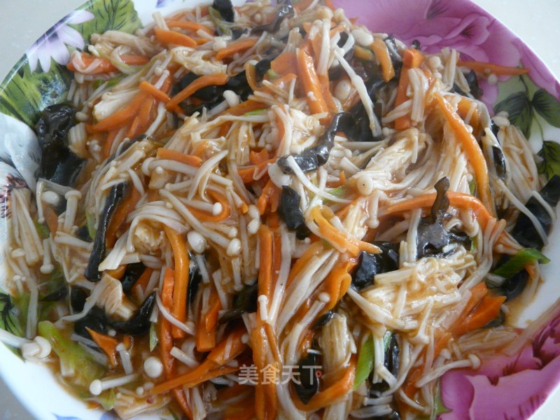 Fish Flavored Enoki Mushroom recipe