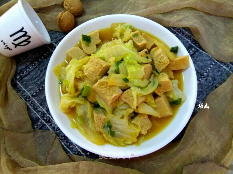 Frozen Tofu Stewed with Cabbage recipe