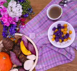 Three-color Taro Ball Mung Bean Soup recipe