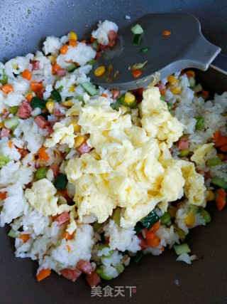 Choi Vegetable Egg Fried Rice recipe