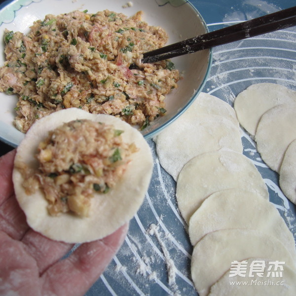 Sweet Potato and Pork Dumplings recipe