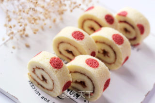 Sweet and Sour Taste [plum Sauce Polka Dot Cake Roll] recipe