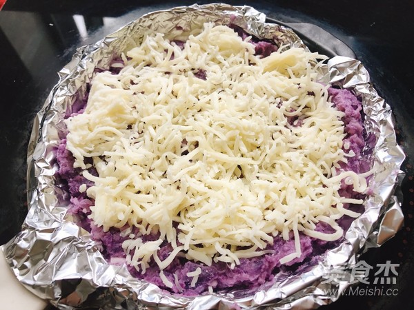 Net Red Snack Cheese Baked Purple Sweet Potato recipe