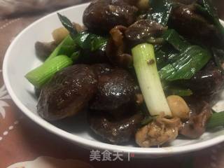 Braised Chicken Kidney with Mushrooms recipe