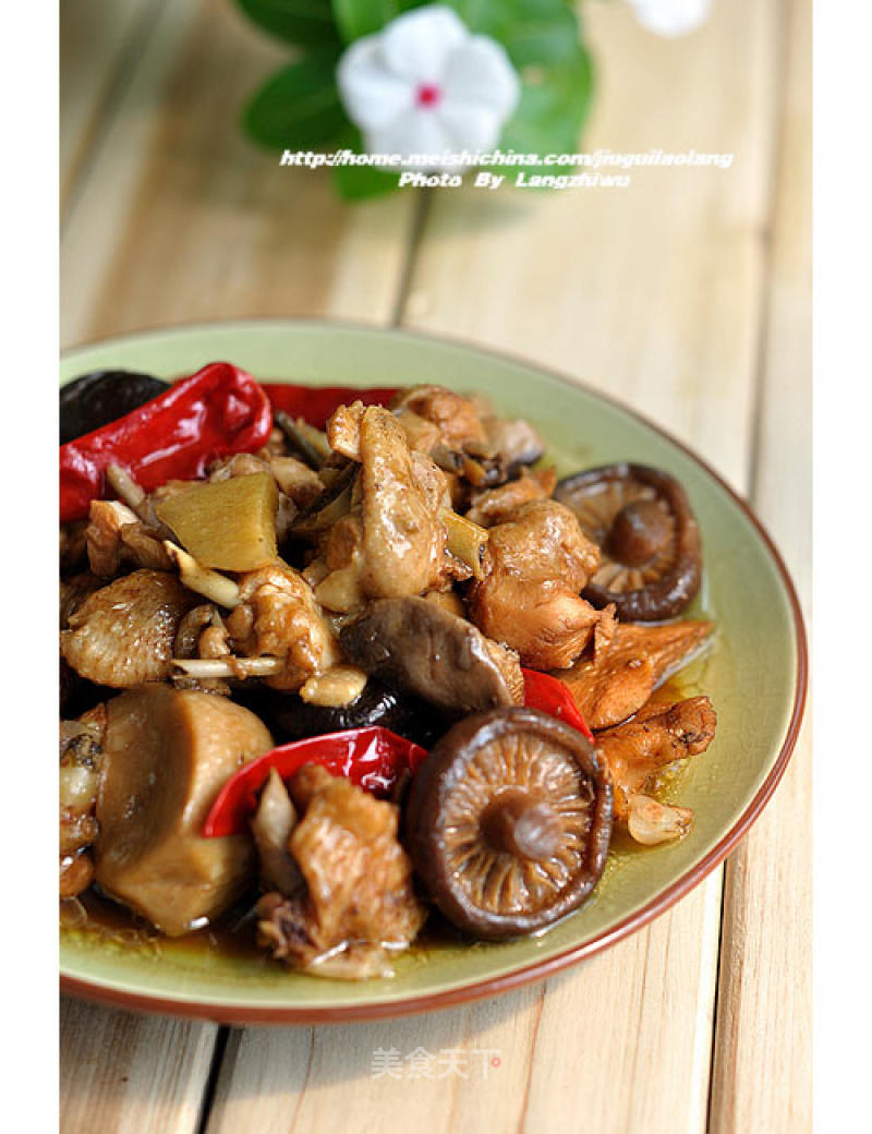 Double Mushroom Stewed Chicken recipe