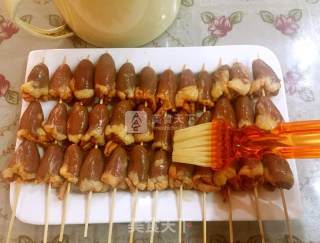 Grilled Chicken Heart Skewers recipe