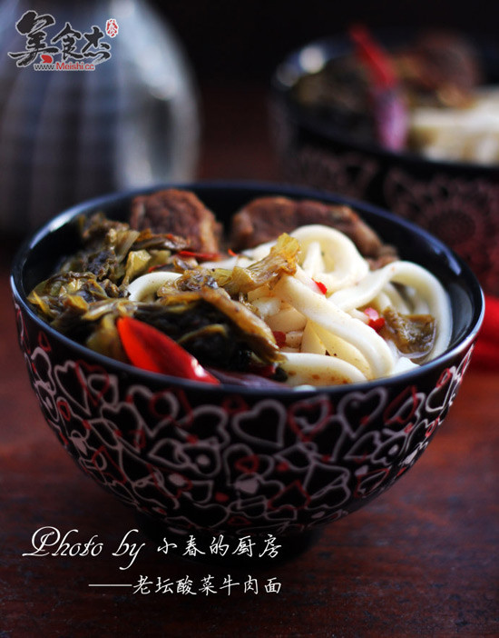 Lao Tan Sauerkraut Beef Noodle recipe
