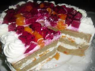 Fruit Cream Cake recipe