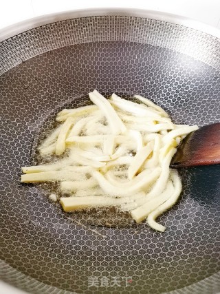 Fried Luncheon Meat with Mustard and Bitter Gourd recipe