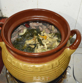 Dried Pork Lung Soup with Bone-bone Cabbage recipe