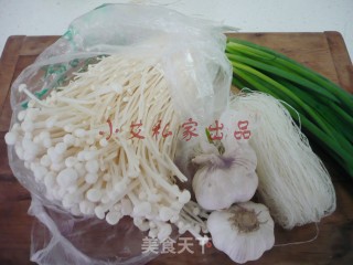 Garlic Vermicelli Enoki Mushroom recipe