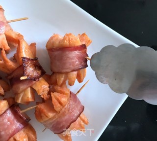 Bacon Wrapped Fish Sausage recipe