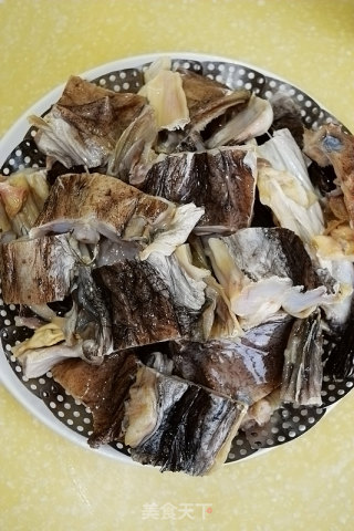 【steamed Dried Monkfish】----chewy and Chewy Dried Fish recipe