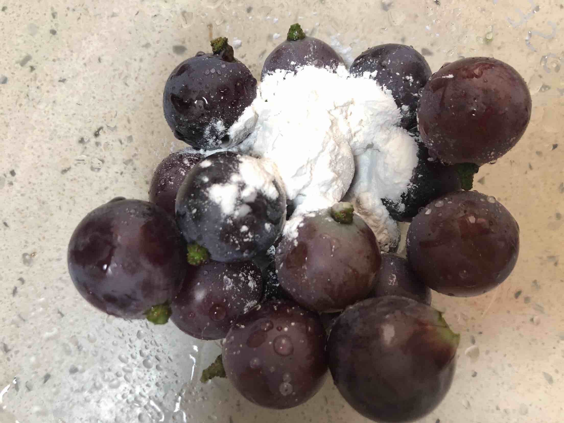 Grape Ice Powder and Coconut Milk recipe