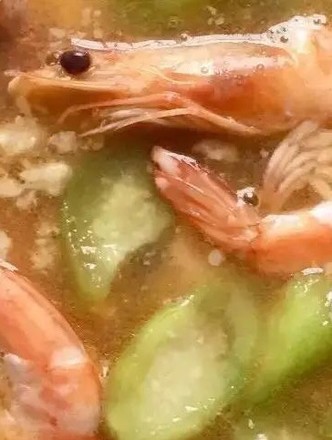 Loofah and Shrimp Soup recipe