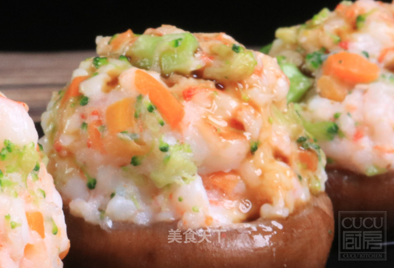 Steamed Shrimp Balls with Shiitake Mushrooms