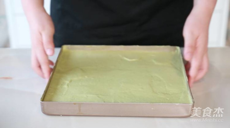 Matcha Honey Bean Cake Roll recipe