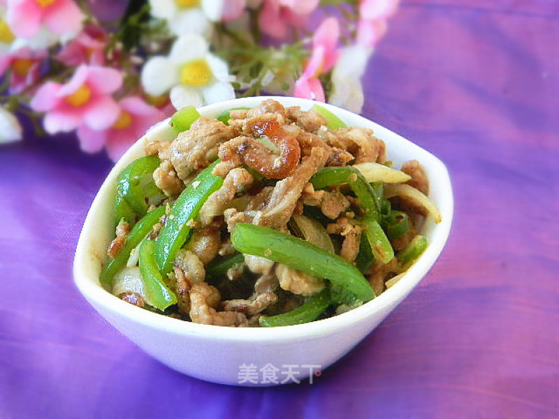 Green Pepper Shredded Pork recipe