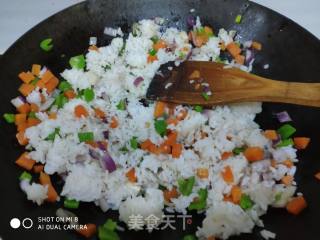 Vegetable Egg Fried Rice recipe