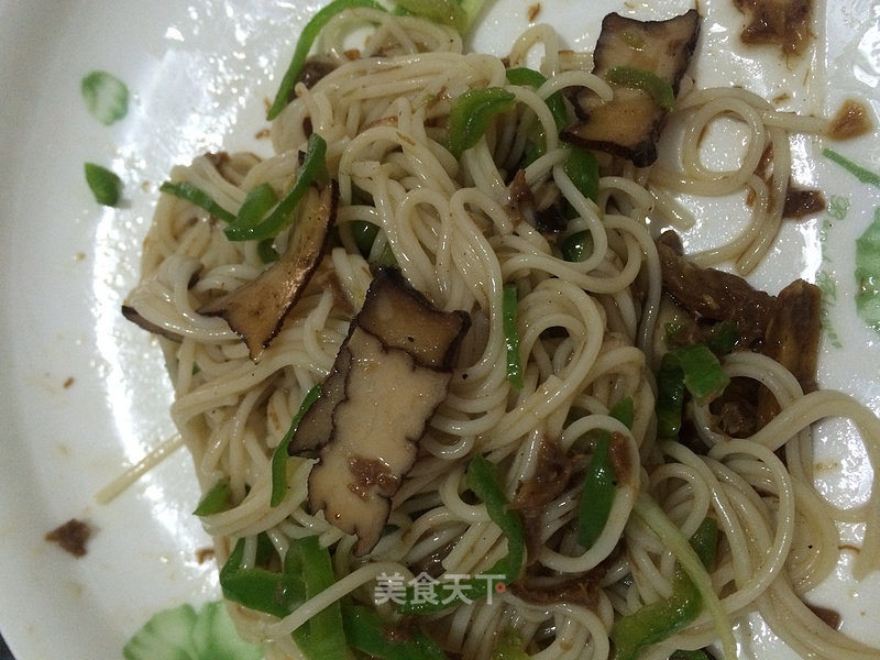 Beef Vermicelli Noodles with Green Pepper recipe