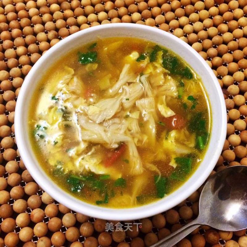 Hericium and Egg Soup recipe