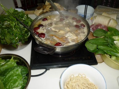 Angelica Chicken Hot Pot recipe