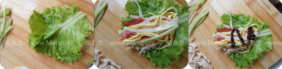 Shredded Chicken Lettuce Wraps recipe