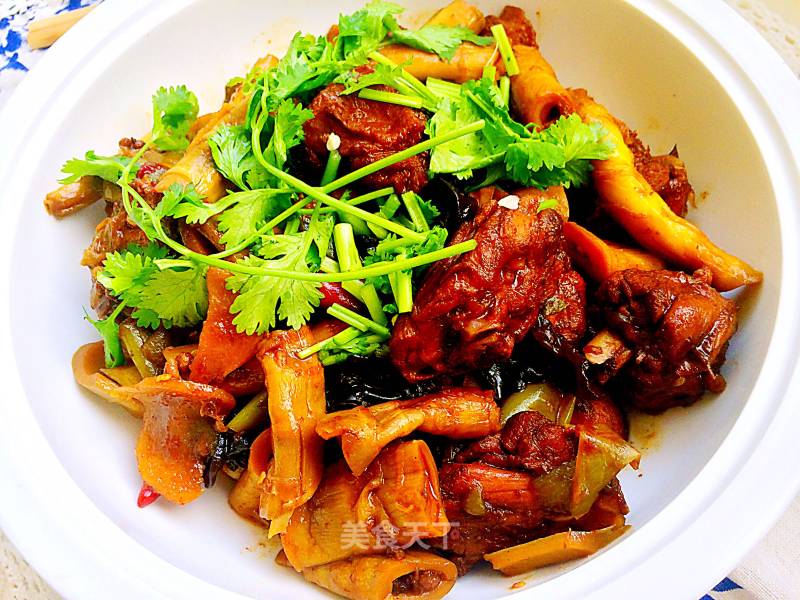 Dried Bamboo Shoots and Beer Duck recipe