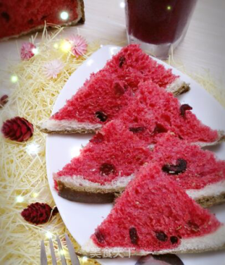 Watermelon Toast-winners of Lezhong Colorful Summer Baking Competition recipe