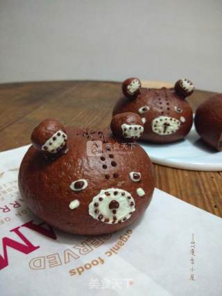 #aca烤明星大赛#chocolate Bear Fruit recipe