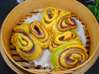 Colorful Steamed Buns recipe