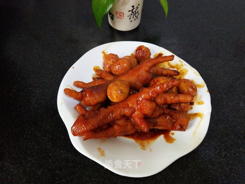 Chicken Feet and Quail Eggs recipe