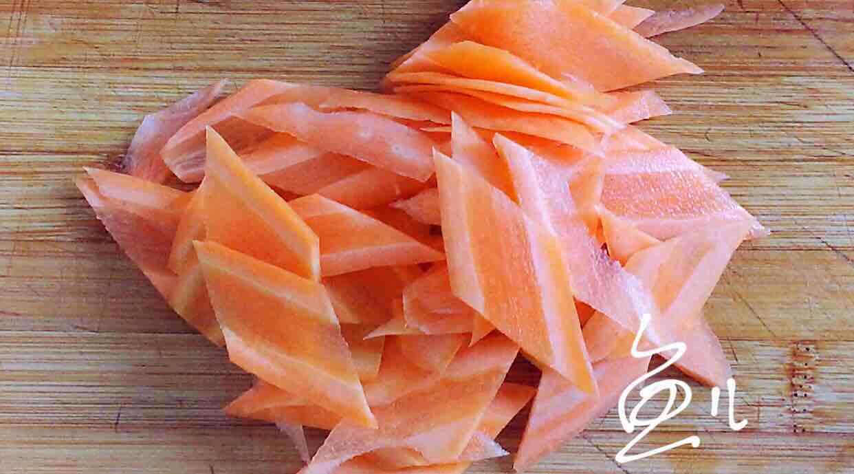 Fried Carrots and Shrimp recipe
