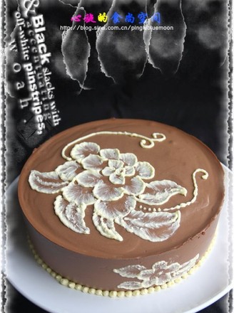 Send Your Own Birthday Cake-chocolate Brush Embroidery Mousse