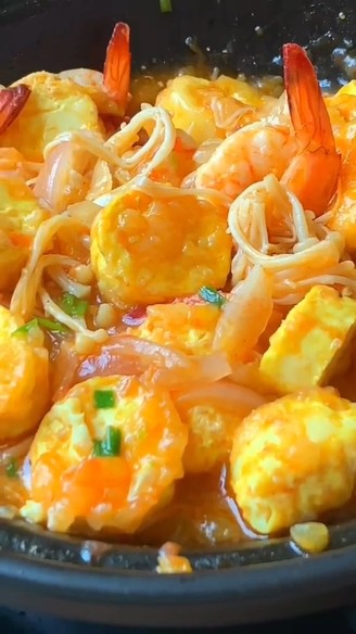 Shrimp and Tofu Pot recipe