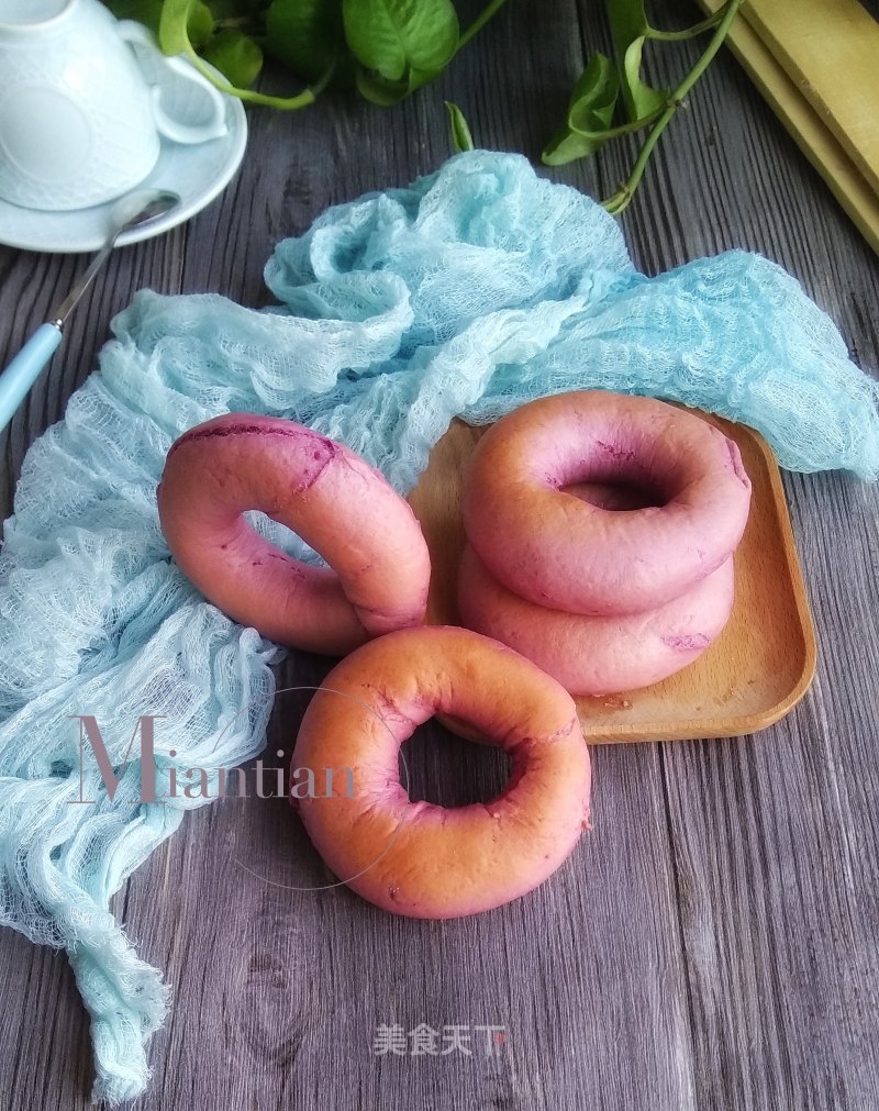 Purple Potato Bagels recipe