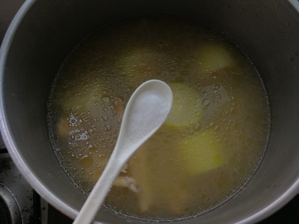 Zucchini Mushroom Chicken Feet Soup recipe