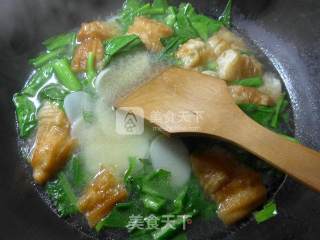 Rape Long You Tiao Rice Cake Soup recipe