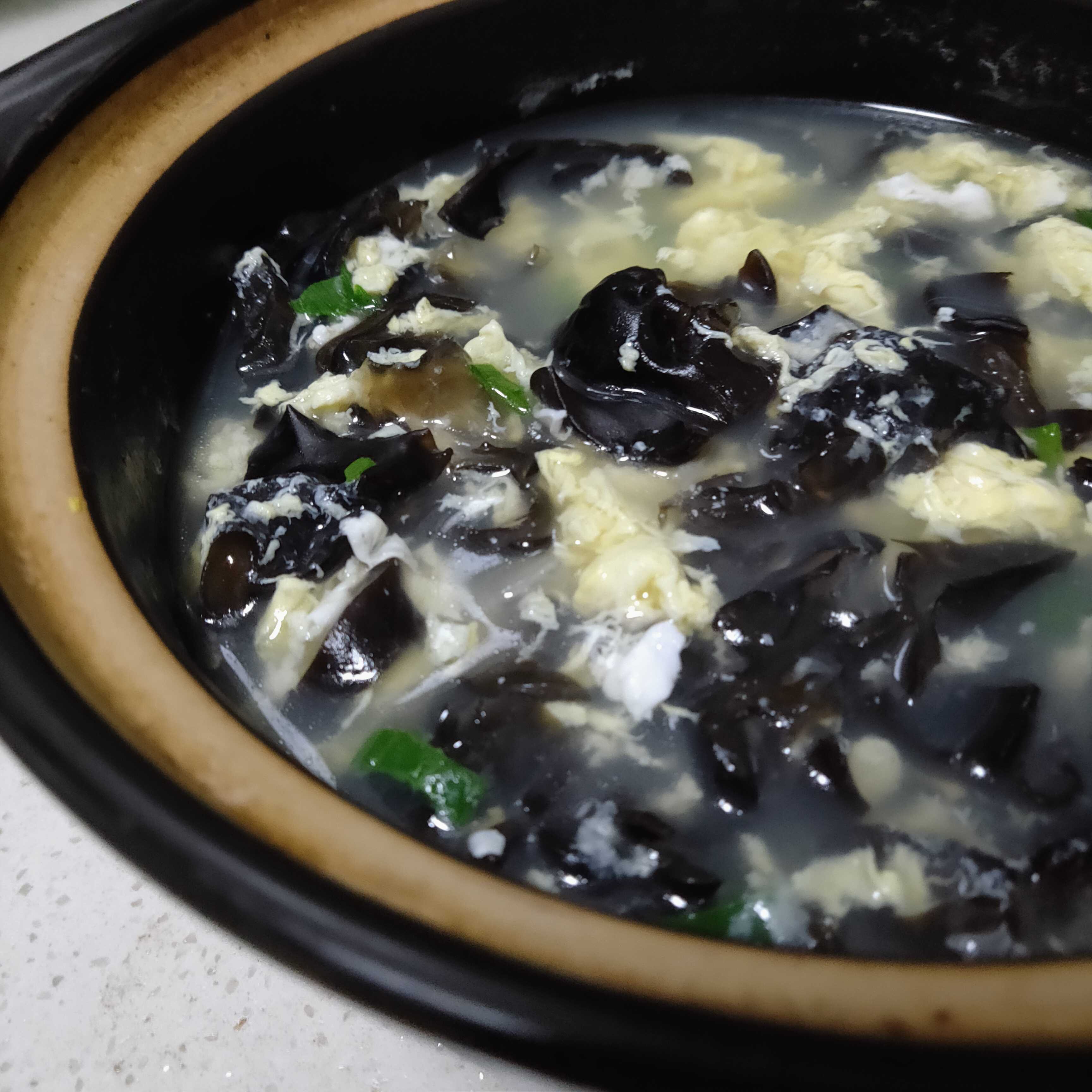 Fungus Egg Soup recipe