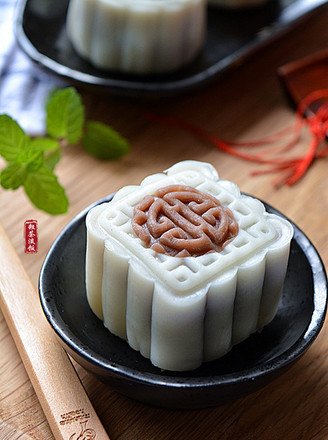 Red Bean Paste Snowy Mooncake recipe