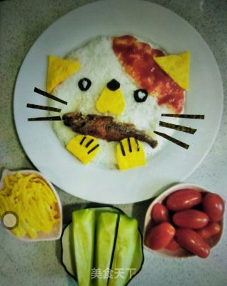 Children's Meal 3 A Kitten Eats Fish recipe