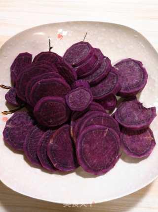 Crystal Clear, Soft and Soft "sago Purple Sweet Potato Ball" recipe