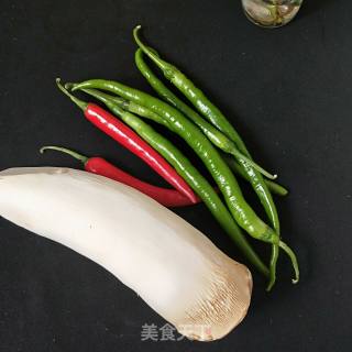 Fried Pork with Pleurotus Eryngii recipe