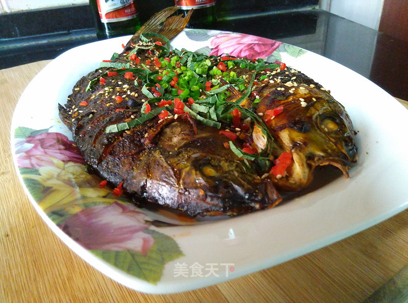 #aca烤明星大赛#[oil-free Huoxiang Grilled Fish] recipe